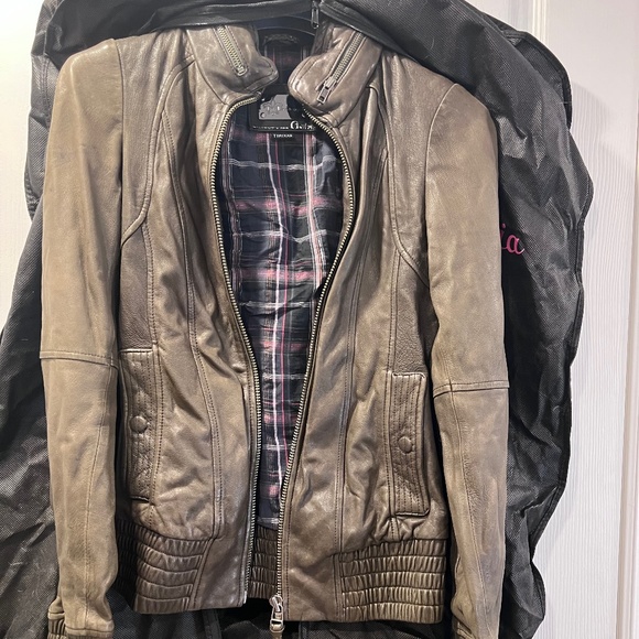 Aritzia Leather Jacket - Picture 1 of 2